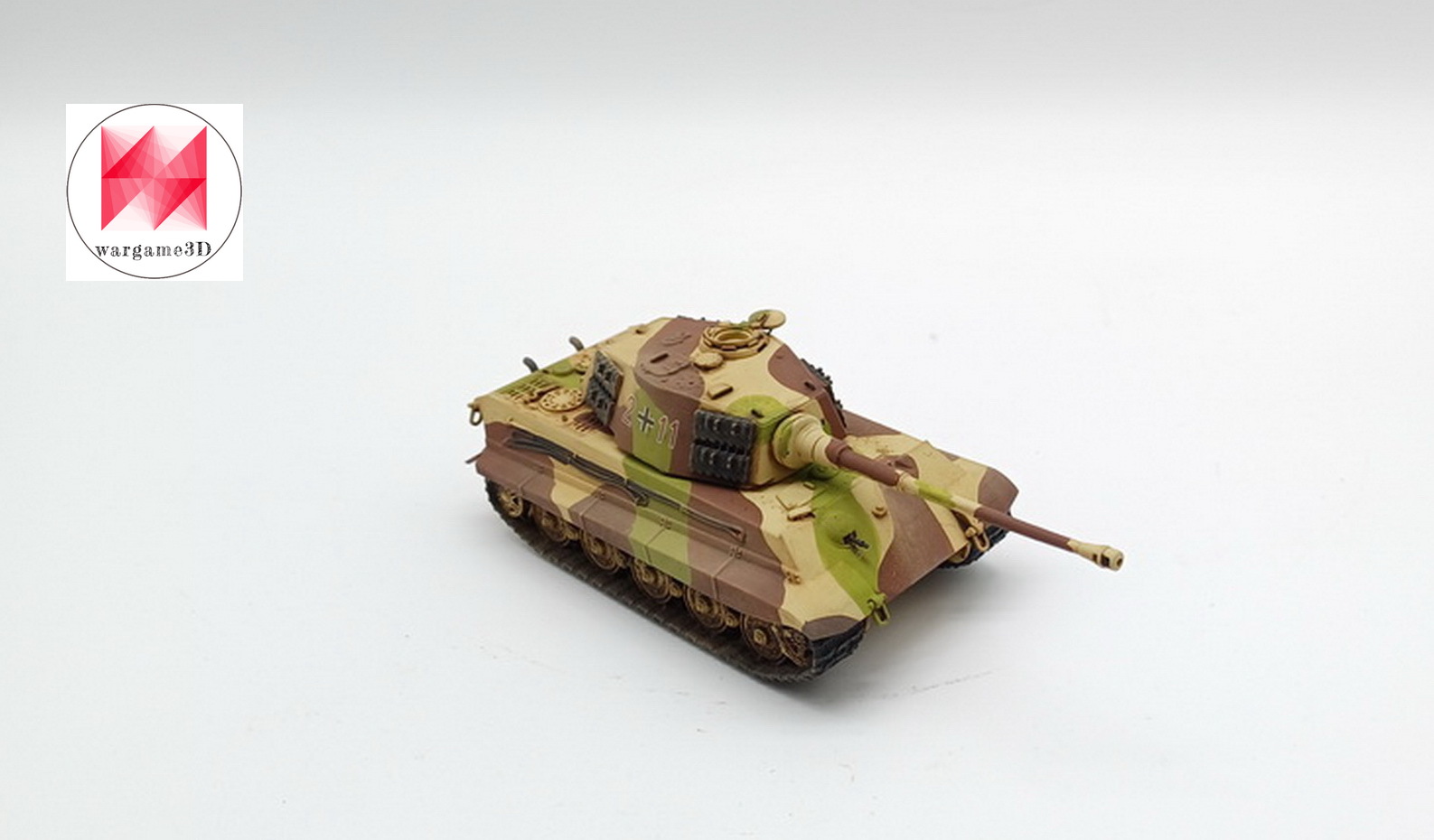 Tiger II Ausf.B (Sd.Kfz.182, King Tiger) Henschel+Porsche turrets + 3 Tankmen (Germany, WW2)